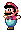 Mario Running In Smw Sticker - Mario Running In Smw Stickers