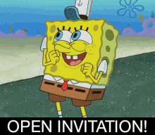 Open Invitation Spongebob GIF - Open Invitation Spongebob GIFs