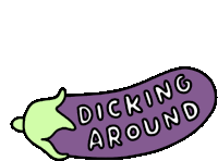 Dicking Around Veronica Dearly Sticker - Dicking Around Veronica Dearly Aubergine Stickers