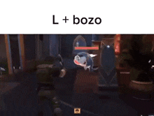 a screenshot of a video game with the words l + bozo at the bottom