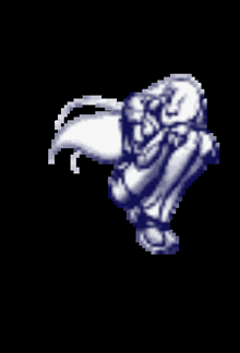 a pixel art drawing of a person 's arm and leg