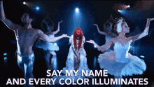 Say My Name And Every Color Illuminates Posing GIF - Say My Name And Every Color Illuminates Posing Presenting GIFs