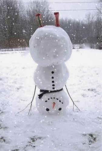 animated gif snowman