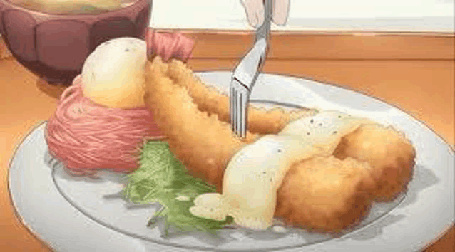 Satisfying Anime Food Anime Fried Shrimp GIF - Satisfying Anime Food Anime  Fried Shrimp - Discover & Share GIFs