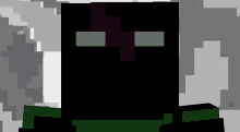 a minecraft character with a red cross on his head
