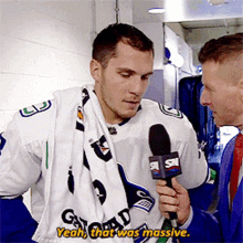 Vancouver Canucks Bo Horvat GIF - Vancouver Canucks Bo Horvat Yeah That Was Massive GIFs