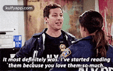 Ai Vit Most Definitely Was. I'Ve Started Reading"Them Because You Love Them So Much..Gif GIF - Ai Vit Most Definitely Was. I'Ve Started Reading"Them Because You Love Them So Much. B99 Hindi GIFs