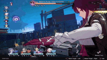 a screenshot of a video game shows the character stellaron hunter