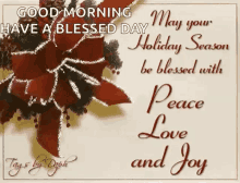 happy holidays holiday season good morning have a blessed day holiday peace