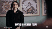 That Is Enough For Today Annie Marks GIF - That Is Enough For Today Annie Marks Mae Whitman GIFs