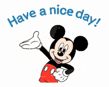 Have A Nice Day Mickey Mouse GIF - Have A Nice Day Mickey Mouse Smiling GIFs