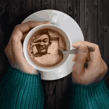 Coffee Selfie GIF - Coffee Selfie Peace GIFs