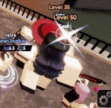 a screenshot of a video game showing a character with level 35 and 50