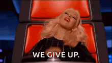 Give Up Done GIF - Give Up Done The Voice GIFs
