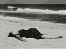 beach day body waves sleeping