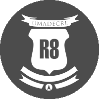 Umadecre2019 R8 Sticker - Umadecre2019 R8 Logo Stickers