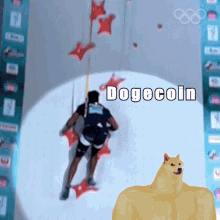 Doge Climbing Doge Going Up GIF - Doge Climbing Doge Going Up Up Dog GIFs