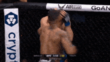 a ufc fight between morales and fugitt is being shown on the screen