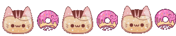 Cats Donut Sticker - Cats Cat Donut Stickers