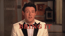 Glee Finn Hudson GIF - Glee Finn Hudson Bring It GIFs