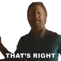 a man playing a guitar with the words " that 's right " above him
