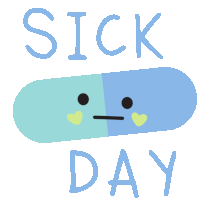 Kawanimals Sick Sticker - Kawanimals Sick Sick Day Stickers