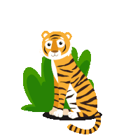 Tiger Picture Purrfect Sticker
