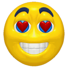 emoji emoticon smiley in love heart eyes