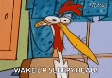 Cant Sleep Cow And Chicken GIF - Cant Sleep Cow And Chicken Wide Awake GIFs