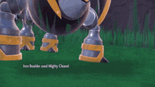 Iron Boulder Mighty Cleave GIF - Iron Boulder Mighty Cleave Pokemon GIFs