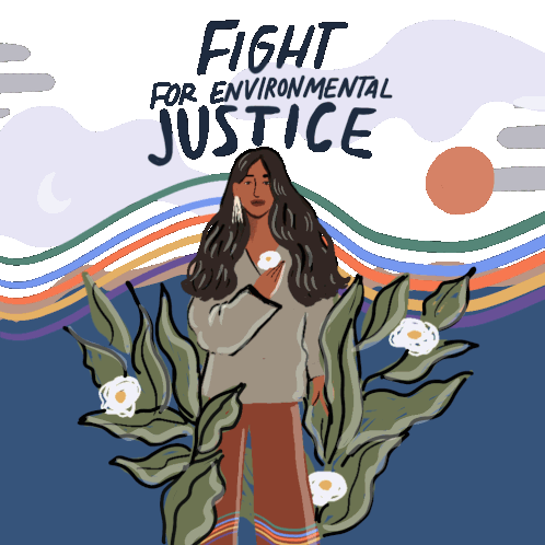 Fight For Environmental Justice Bipoc Sticker - Fight For Environmental Justice Bipoc Climate Change Stickers