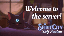 Welcome In Lenny Spirit City Lofi Sessions GIF - Welcome In Lenny Spirit City Lofi Sessions Sleepy Cat GIFs