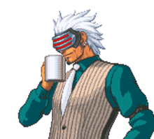 godot coffee drink ace attorney thirsty