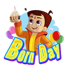 Happy Born Day Chhota Bheem GIF - Happy Born Day Chhota Bheem Happy Birthday GIFs