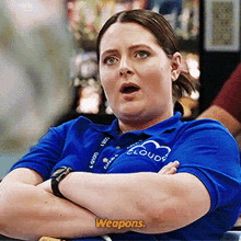 Superstore Dina Fox GIF - Superstore Dina Fox Weapons GIFs