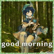 Venti Good Morning GIF - Venti Good Morning Genshin Impact GIFs