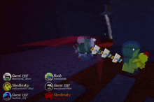 a screenshot of a video game with guest 1337 and noob among others