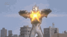 Ultraman X Zetton Armor Flaming Bullet GIF