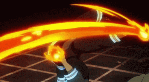 Wallpaper fire, flame, ice, anime, fight, hero, manga, powerful for mobile  and desktop, section сёнэн, resolution 4093x2558 - download