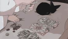 Contando Números Nos Dedos Dinheiro GIF - Ghibli Kiki Delivery GIFs