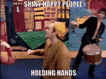 Rem Shiny Happy People GIF - Rem Shiny Happy People Holding Hands GIFs