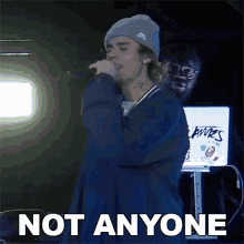Not Anyone Justin Bieber GIF - Not Anyone Justin Bieber Anyone Song GIFs