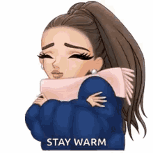 Arimoji Ariana Grande GIF - Arimoji Ariana Grande Stay Warm GIFs