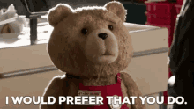 Ted I Would Prefer That You Do GIF - Ted I Would Prefer That You Do Ted2 GIFs