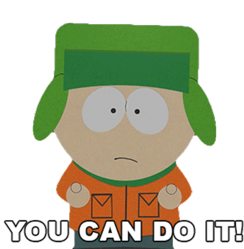 You Can Do It Kyle Broflovski Sticker - You Can Do It Kyle Broflovski South Park Stickers