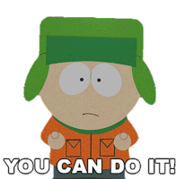 You Can Do It Kyle Broflovski Sticker - You Can Do It Kyle Broflovski South Park Stickers