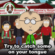 Try To Catch Some On Your Tongue Mr Mackey GIF - Try To Catch Some On Your Tongue Mr Mackey South Park GIFs