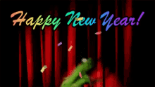 Happy New Year Kermit GIF