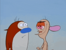 ren and ren from the ren and ren cartoon are talking