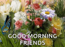 Spring Good Morning Friends GIF - Spring Good Morning Friends Flowers GIFs